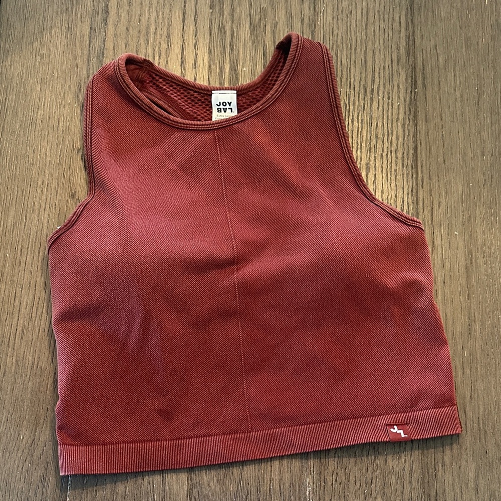 JoyLab Hot Cocoa Cropped Fit Tank Top